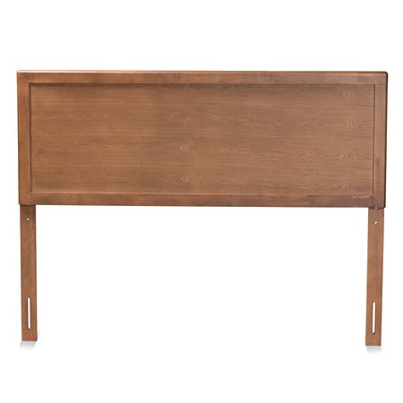 Baxton Studio Alan Modern and Contemporary Transitional Ash Walnut Finished Wood Queen Size Headboard 181-11098-Zoro